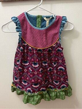 Matilda Jane Moments with You Art Museum Tunic EUC Girls Size 10